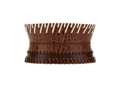 DRIES VAN NOTEN Women's Leather Belt "Brown"
