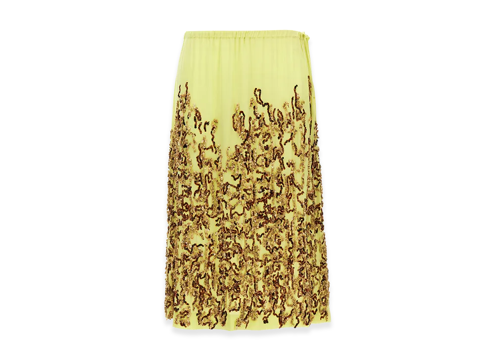 DRIES VAN NOTEN Women's 'Salga' Skirt "Yellow"