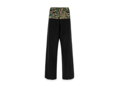 DRIES VAN NOTEN Twill Wide-Leg Pablo Pant "Black"