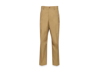 DRIES VAN NOTEN Cotton Twill Trousers "Beige"