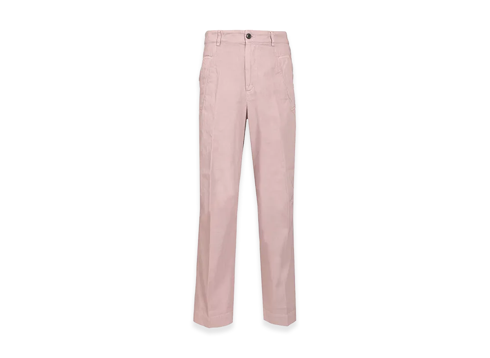 DRIES VAN NOTEN Otton Twill Trousers "Rose"