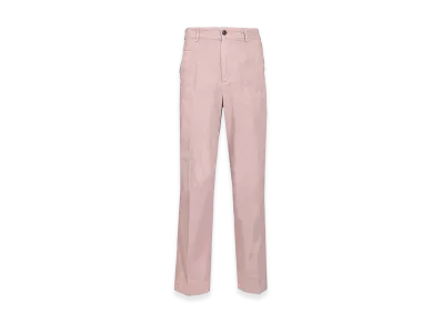 DRIES VAN NOTEN Otton Twill Trousers "Rose"