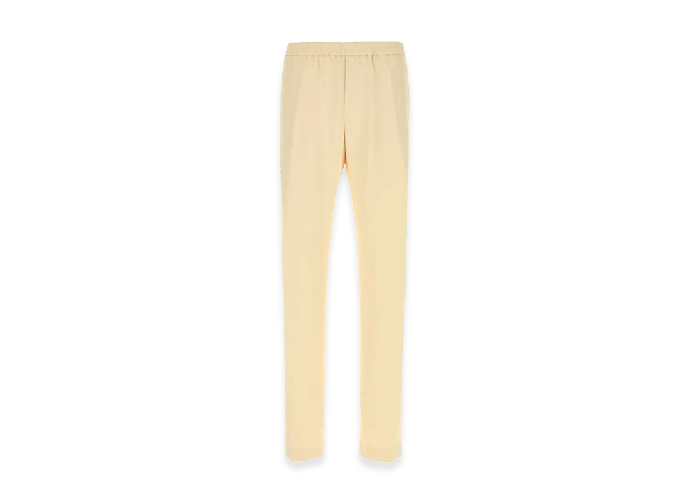 DRIES VAN NOTEN Jersey Pennams Pant "Beige/Pastel Yellow"