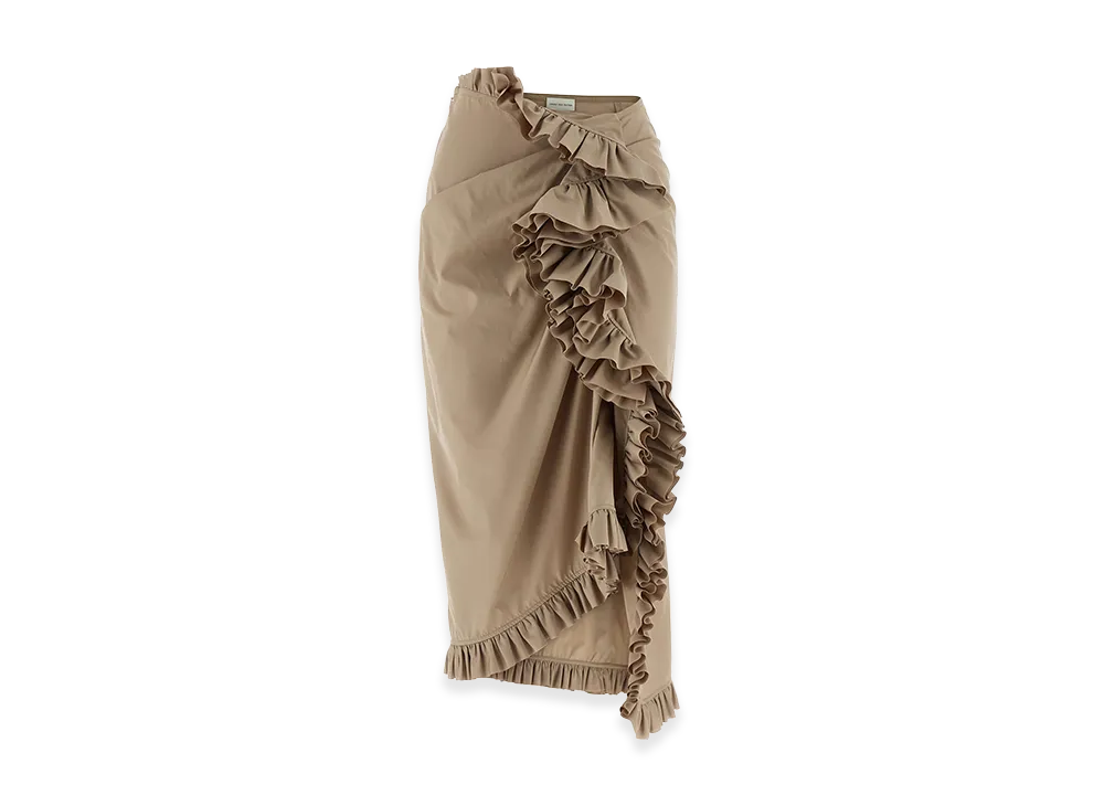 DRIES VAN NOTEN Women's Sina Midi Skirt "Beige"