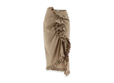 DRIES VAN NOTEN Women's Sina Midi Skirt "Beige"