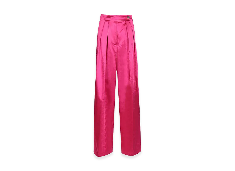 DRIES VAN NOTEN Women's Wide Trousers "Fuchsia/Pink"