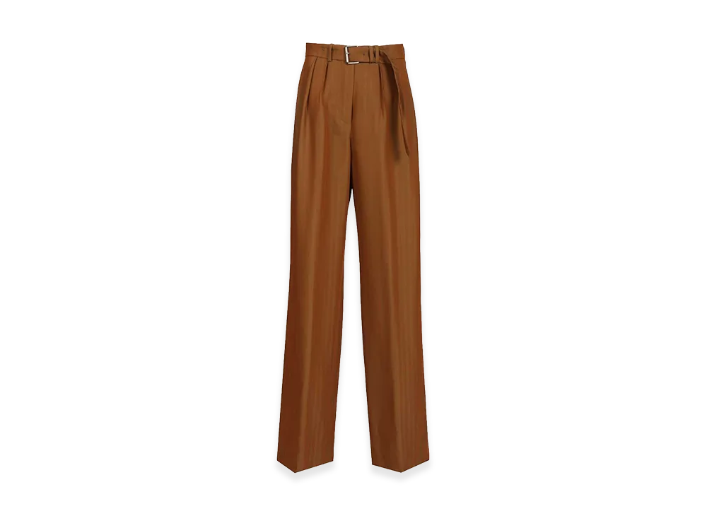 DRIES VAN NOTEN Women's Wide-Leg Trousers "Brown"
