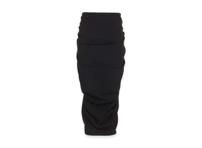 DRIES VAN NOTEN Women's Wool Jersey Midi Skirt "Black"