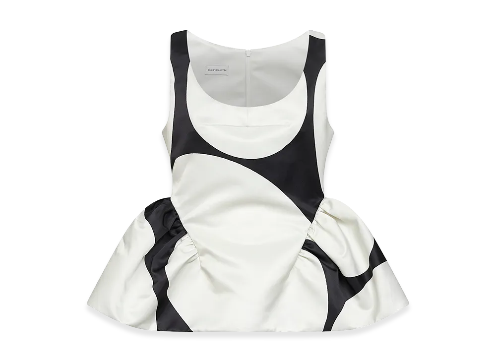 DRIES VAN NOTEN Women's Top "White/Black"