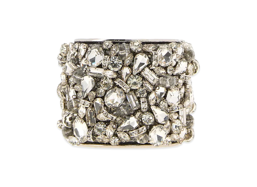 DRIES VAN NOTEN Women's Embellished Metal Bracelet "Silver"