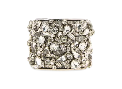 DRIES VAN NOTEN Women's Embellished Metal Bracelet "Silver"