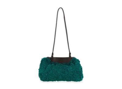 DRIES VAN NOTEN Women's Rose Pattern Shoulder Bag "Green"