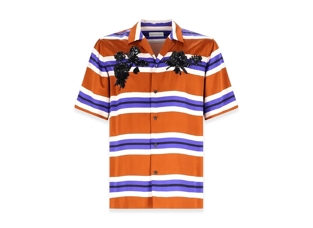 DRIES VAN NOTEN Short Sleeve Shirts "Orange"