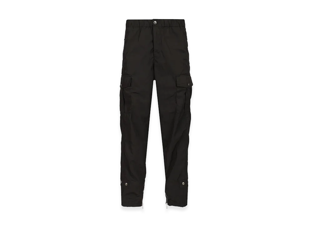 DRIES VAN NOTEN Nylon Cargo Trousers "Black"