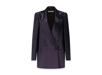 DRIES VAN NOTEN Women's Blazer Doppiopetto "Purple"