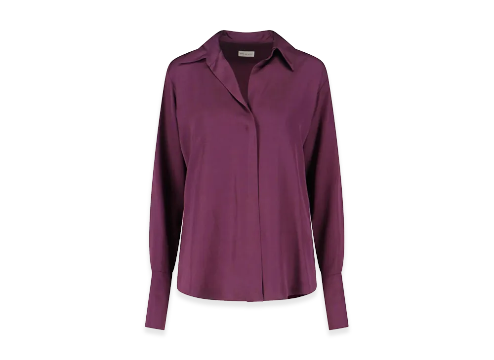 DRIES VAN NOTEN Women's Viscose Shirt "Purple"