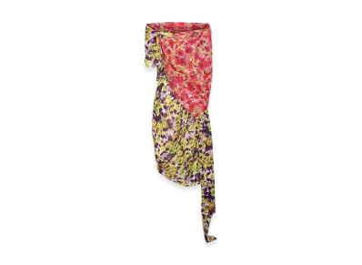 DRIES VAN NOTEN Women's Silk Blend Dress "Yellow/Multicolor"