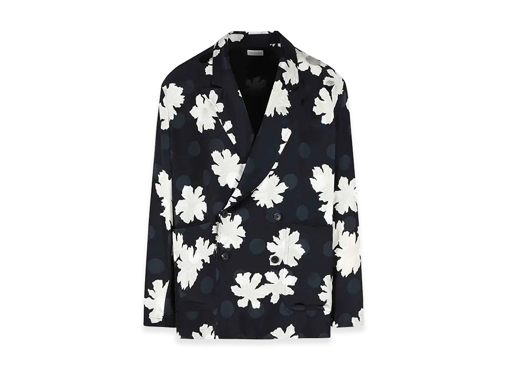 DRIES VAN NOTEN Caplans Viscose Blazer "Black"