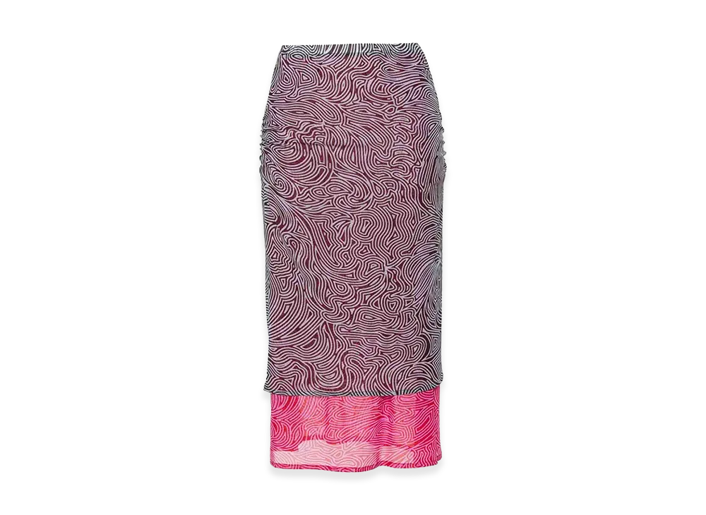 DRIES VAN NOTEN Women's Midi Skirt "Brown"
