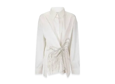 DRIES VAN NOTEN Women's Cotton Shirt "Cream"