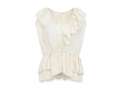 DRIES VAN NOTEN Women's Cally Bis Top "White"