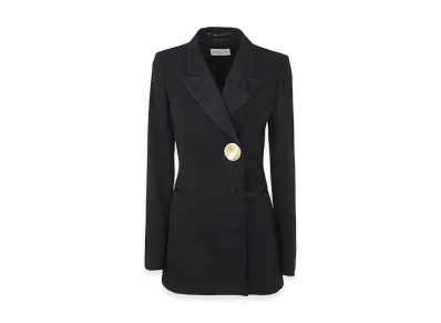 DRIES VAN NOTEN Women's Bowy Jewel Tux Jacket "Black"
