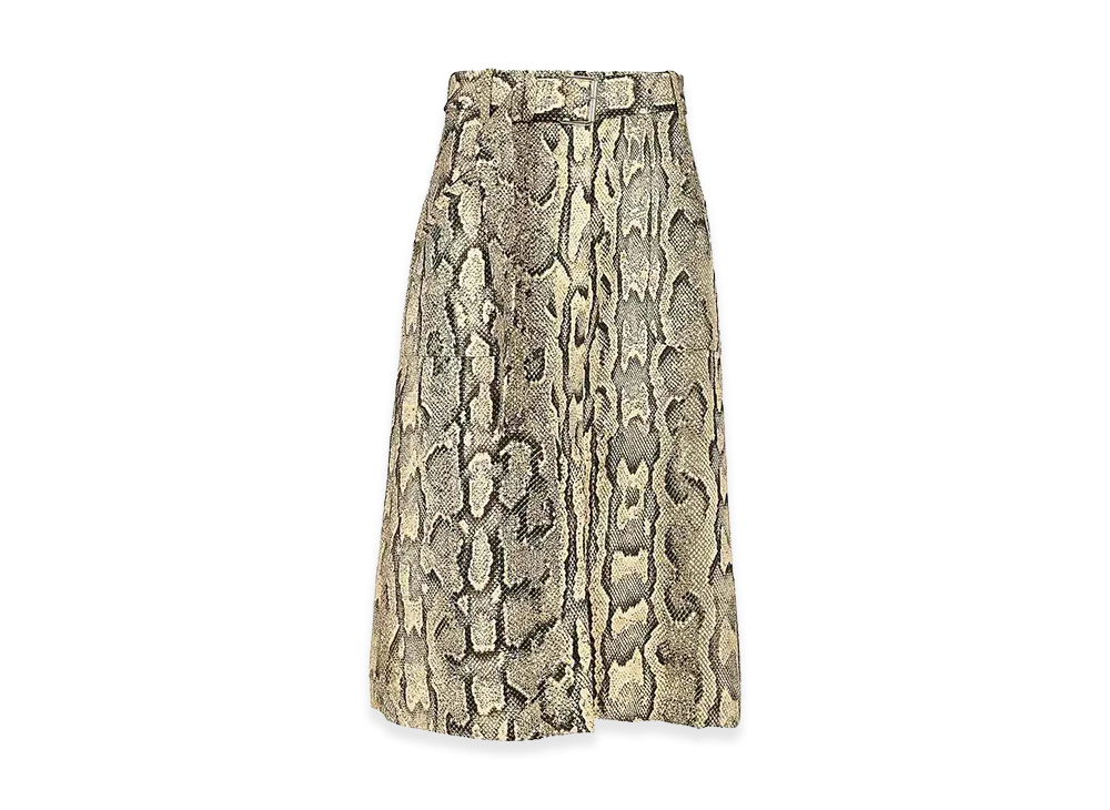 DRIES VAN NOTEN Women's Sheraz Skirt With Jacquard Snake Print "Animal Print"