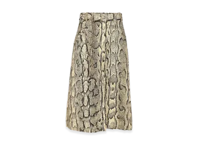 DRIES VAN NOTEN Women's Sheraz Skirt With Jacquard Snake Print "Animal Print"