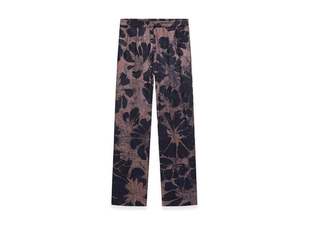 DRIES VAN NOTEN Viscose Floral Trousers "Multicolor"