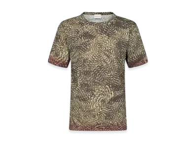 DRIES VAN NOTEN Printed Cotton Tee "Brown"