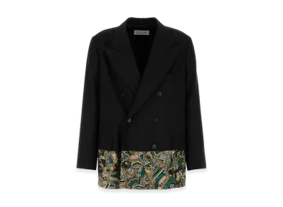 DRIES VAN NOTEN Wool Bosier Blazer "Black"