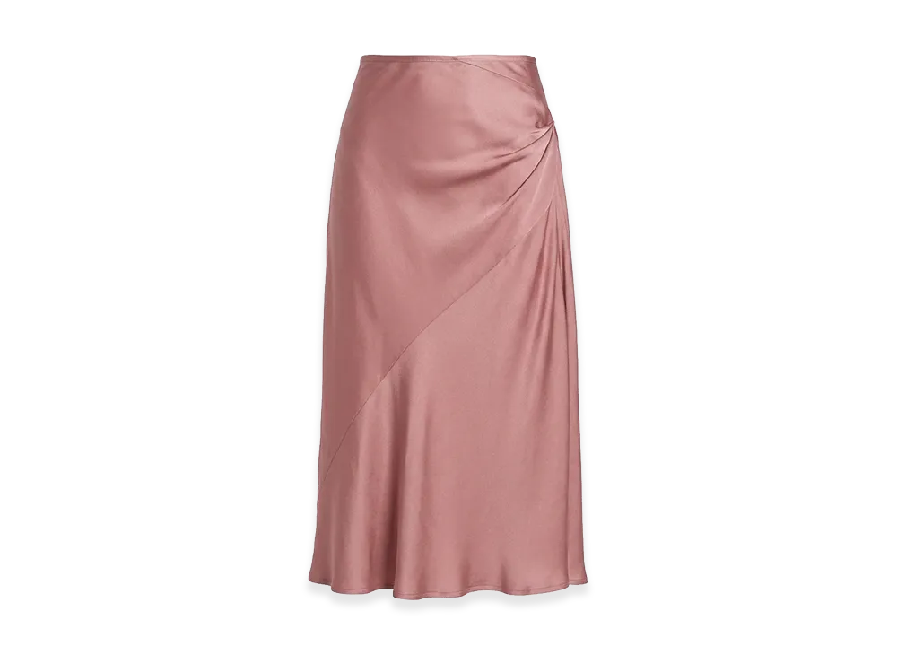 DRIES VAN NOTEN Women's Draped Midi Skirt "Rose"