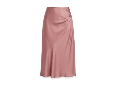 DRIES VAN NOTEN Women's Draped Midi Skirt "Rose"