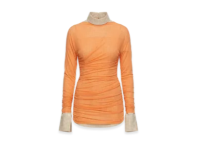 DRIES VAN NOTEN Women's Tulle Tops. "Rose"