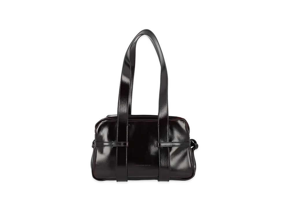 DRIES VAN NOTEN Women's Medium Bowling Bag "Bordeaux"