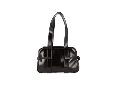 DRIES VAN NOTEN Women's Medium Bowling Bag "Bordeaux"