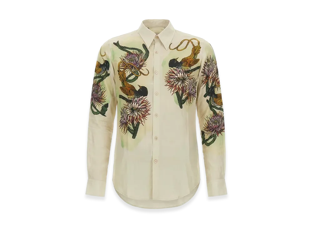 DRIES VAN NOTEN Printed Shirt "White"