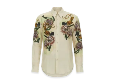 DRIES VAN NOTEN Printed Shirt "White"