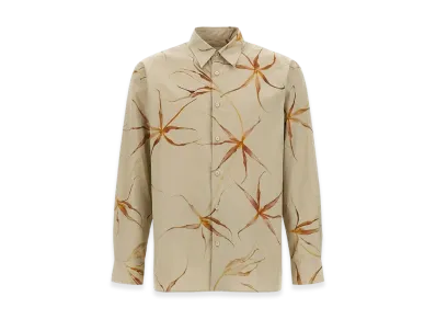 DRIES VAN NOTEN Tulip Print Shirt "Beige"