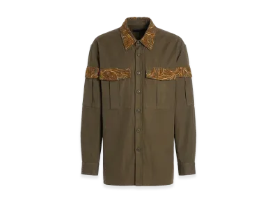 DRIES VAN NOTEN Shirt With Embroidery "Green"