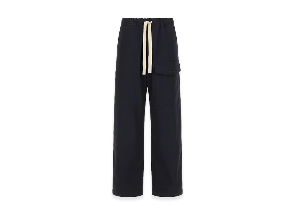 DRIES VAN NOTEN Cotton Pants "Blue"