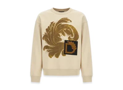 DRIES VAN NOTEN Sweatshirt With Print "Beige"