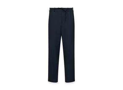 DRIES VAN NOTEN Wool Penny Straight-Leg Trousers "Navy Blue"