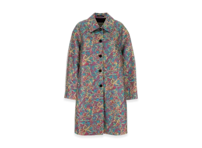 DRIES VAN NOTEN Women's Embroidered Jacquard Rondero Coat "Multicolor"