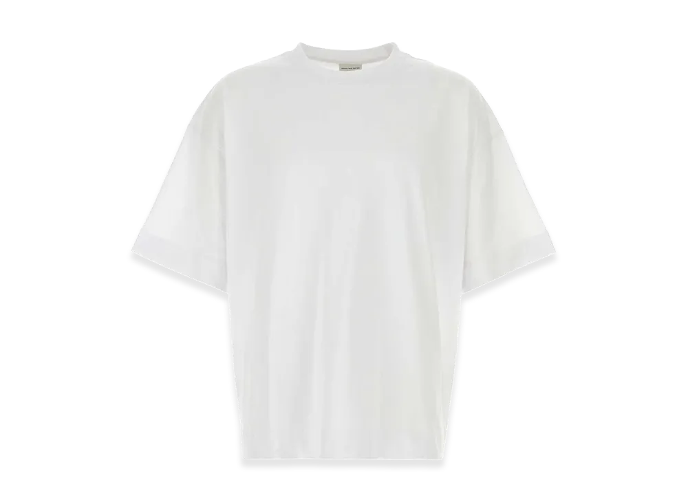 DRIES VAN NOTEN Cotton Heno Oversize T-Shirt "White"
