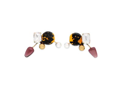 DRIES VAN NOTEN Women's Hand-Painted Earrings "Multicolor"
