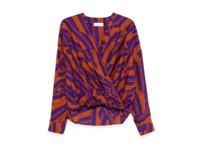 DRIES VAN NOTEN Women's Shirt "Orange/Purple"