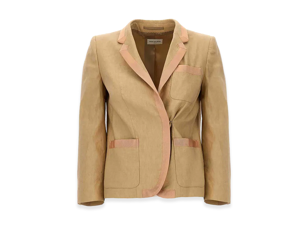 DRIES VAN NOTEN Women's Bessie Blazer "Beige"