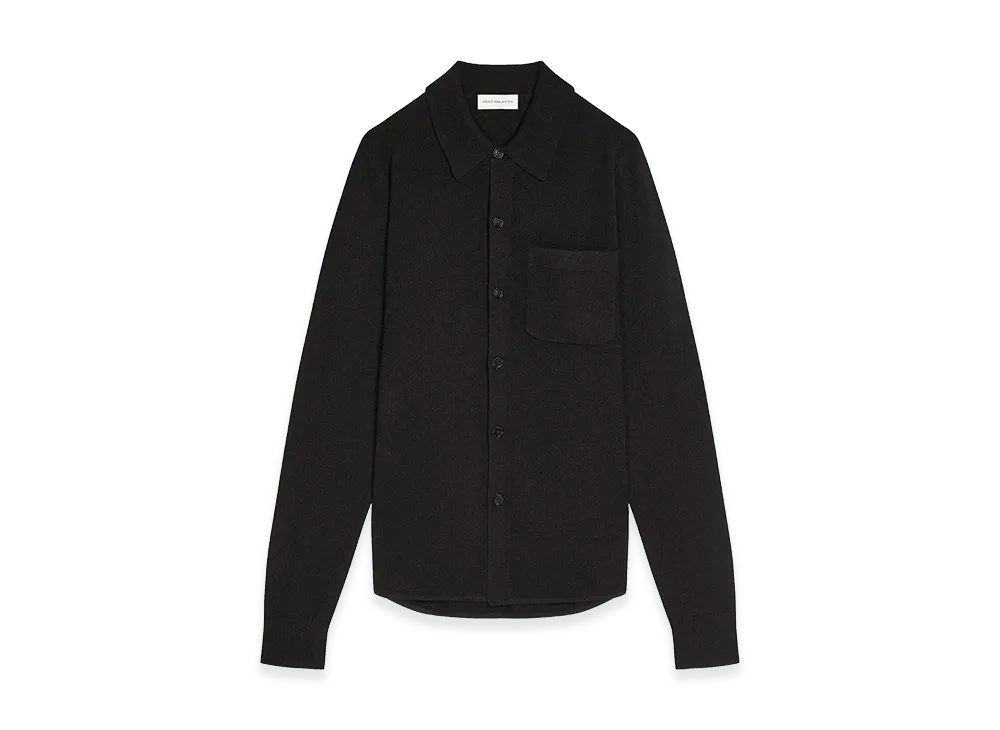 DRIES VAN NOTEN Cashmere Shirt "Black"