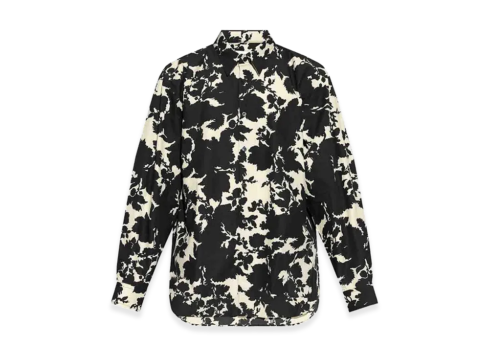 DRIES VAN NOTEN Floral Print Shirt "Black"